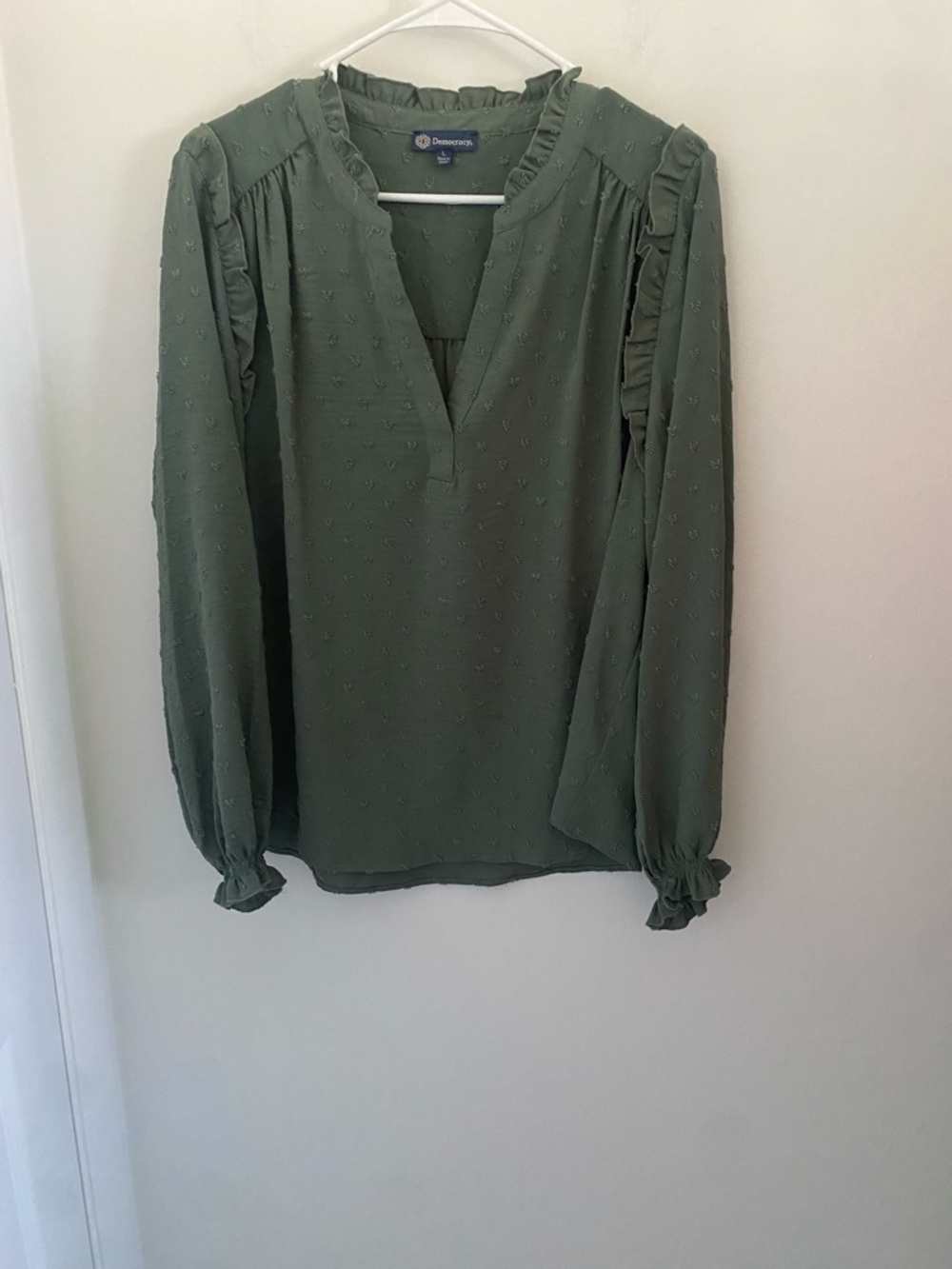 Democracy Swiss Dot Blouse